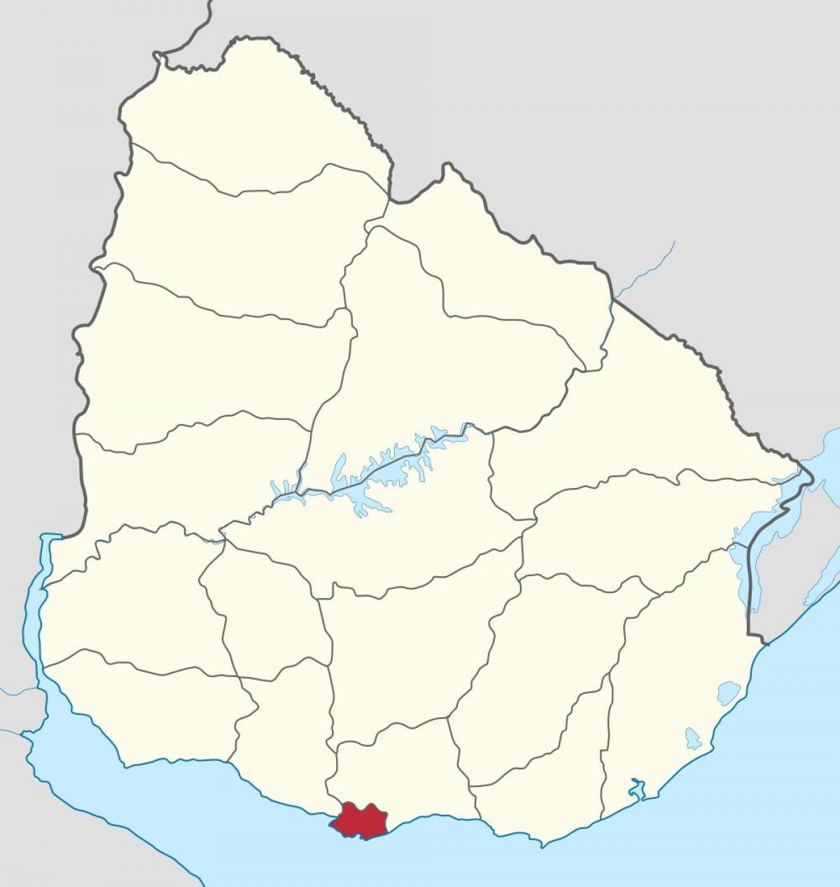 Mapa Uruguay osnovy