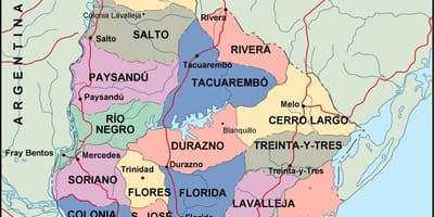 Mapa maldonado Uruguay