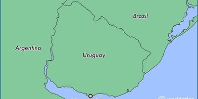 Mapa z montevideo Uruguay